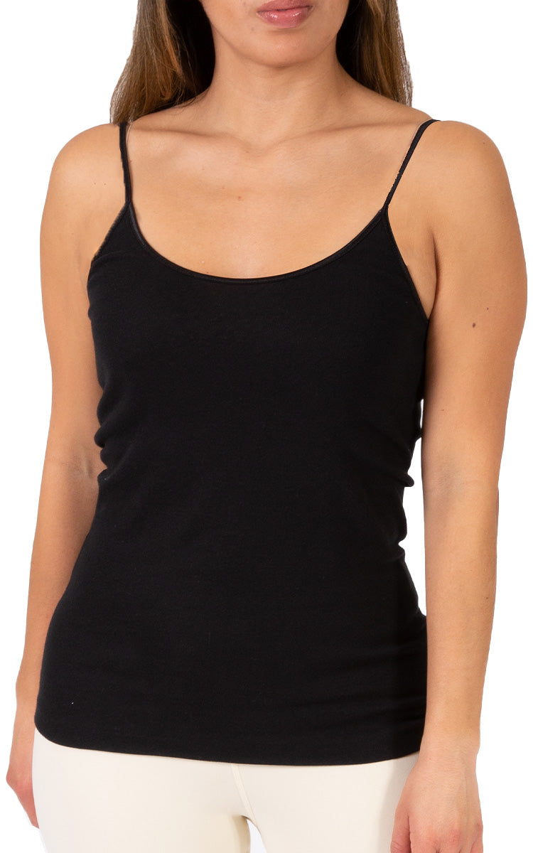 Emmebivi 100% Filoscozia® Camisole in Black 13831