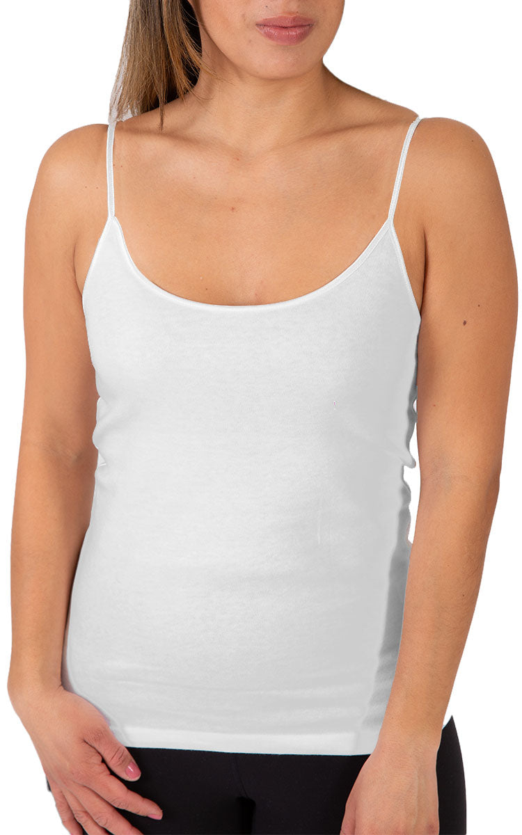 Emmebivi 100% Filoscozia® Cotton Camisole in White 13831
