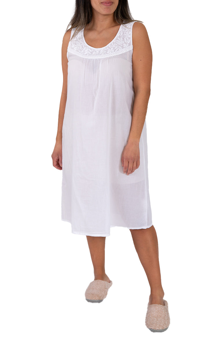 French Country Cotton Nighties For Women Summer Cotton Sleepwear