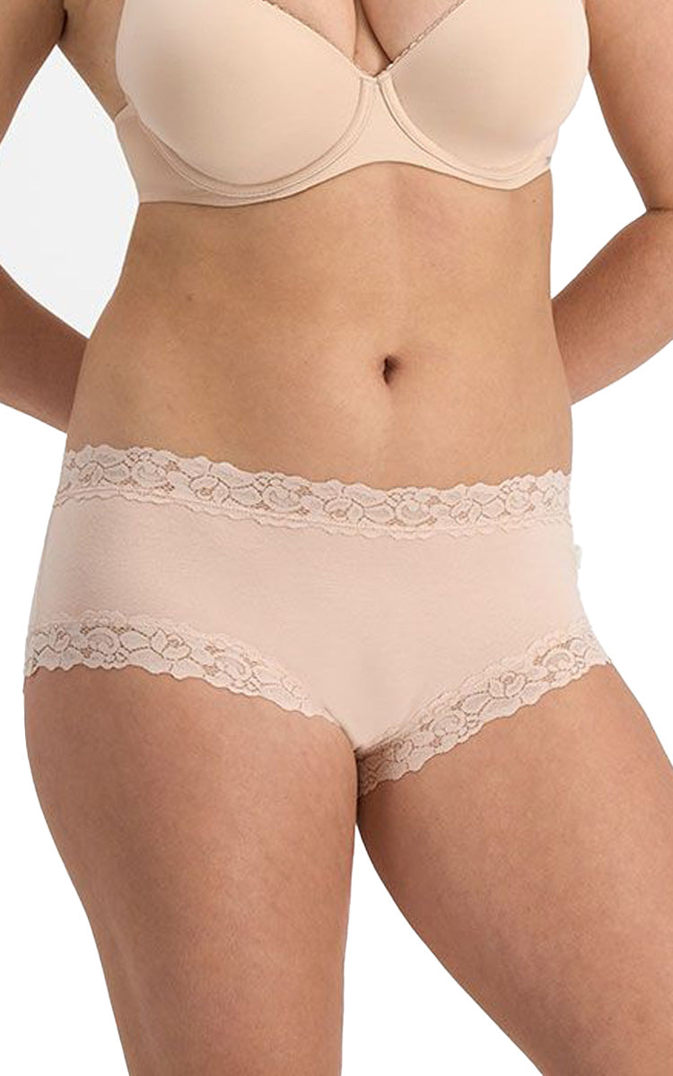 Jockey 94% Cotton Underwear Boyleg in Nude Parisienne