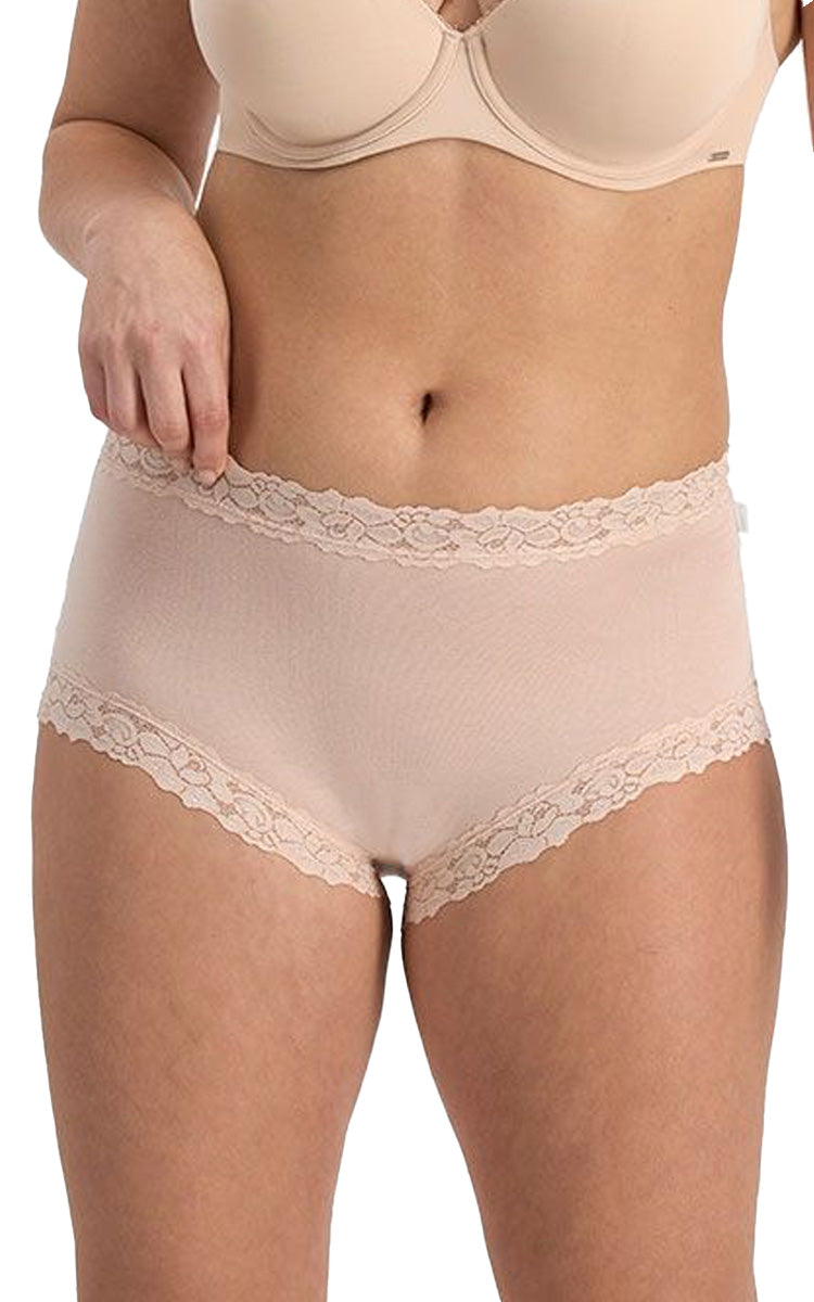 Jockey 94% Cotton Underwear Full Brief in Nude Parisienne