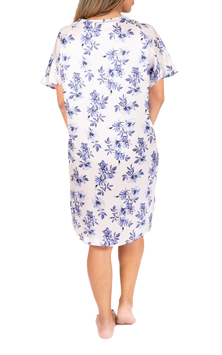Love and Lustre Silk Kaftan in hibiscus floral print LL550