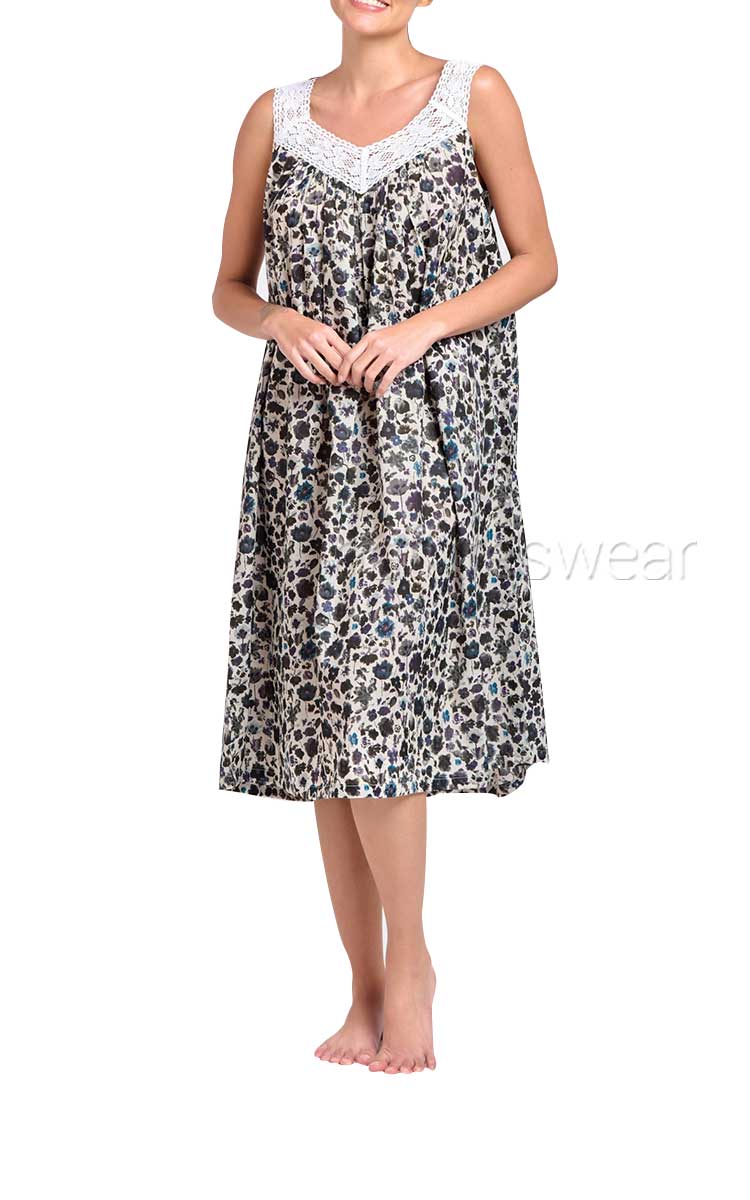 Long Women's Nightgowns & Sleepshirts - Night Gown, 100% Cotton | Fruugo IN