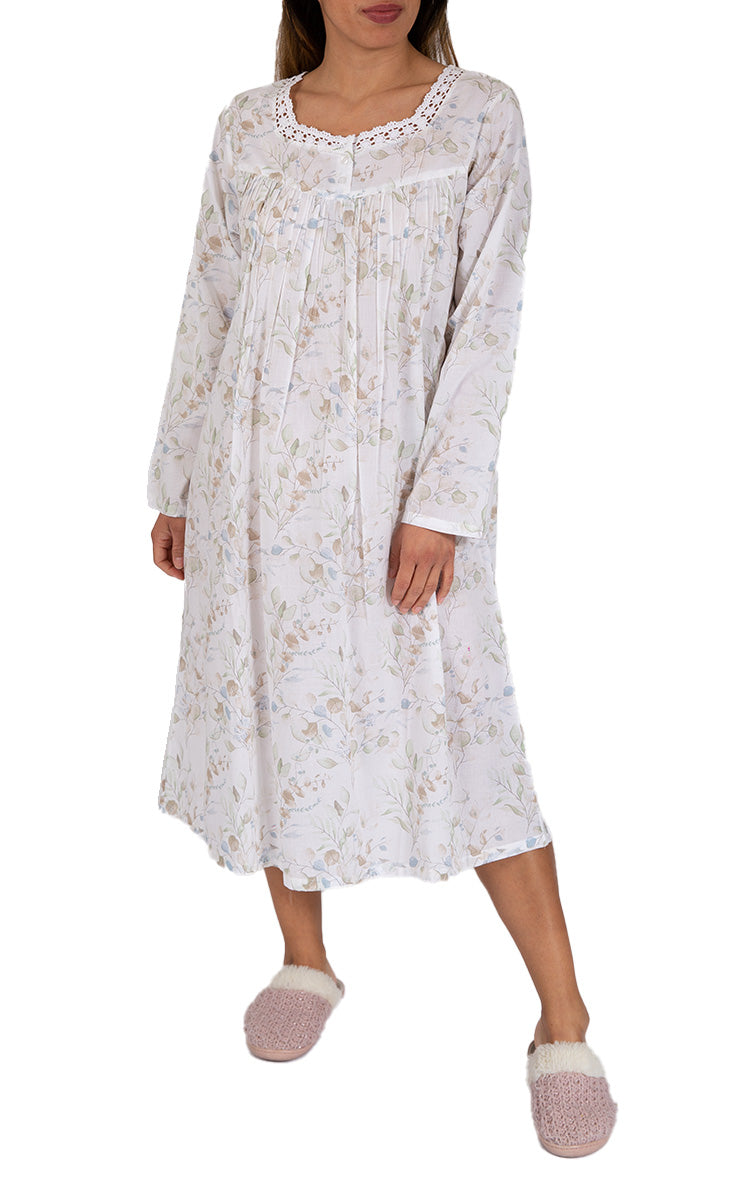 Women wearing nightgown made from cotton by the brand french country designed in Australia