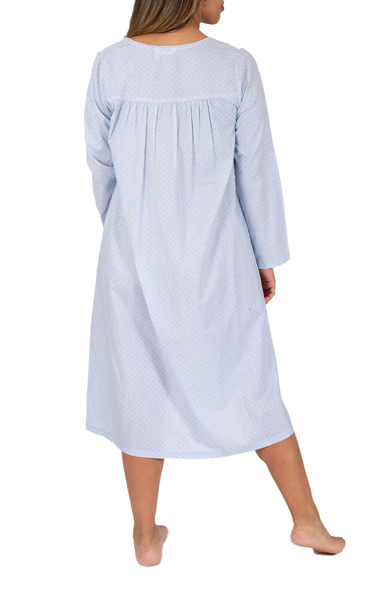 Woman wearing cotton nightie from french country Australia