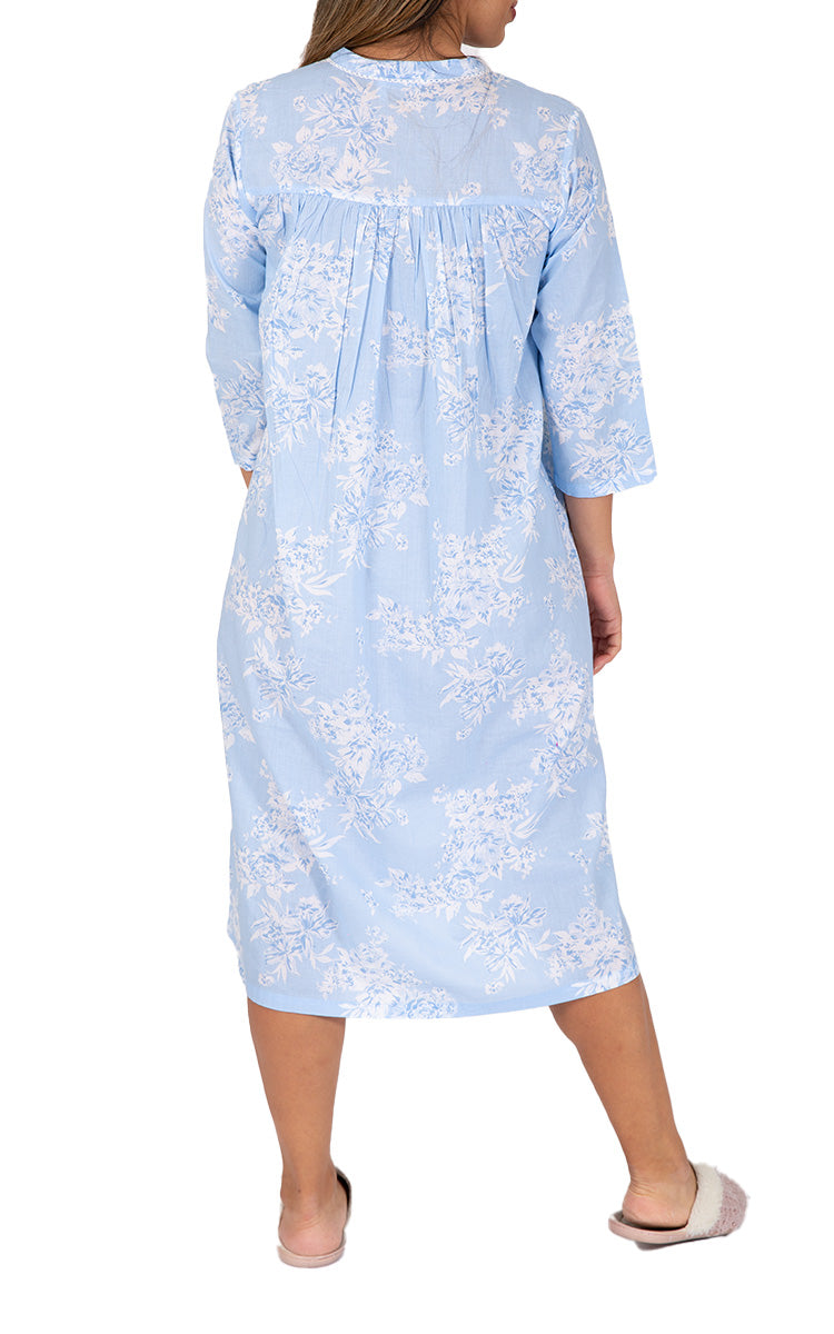 Woman wearing cotton nightie from french country Australia