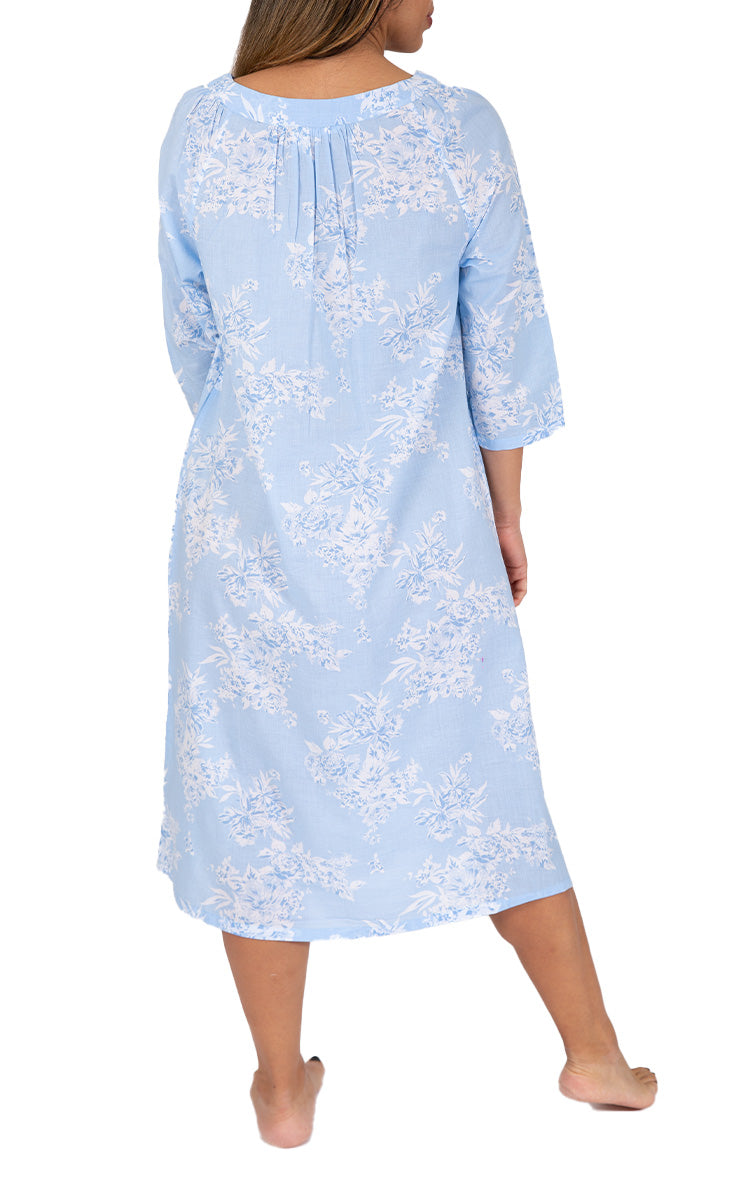 Woman wearing cotton nightie from french country Australia