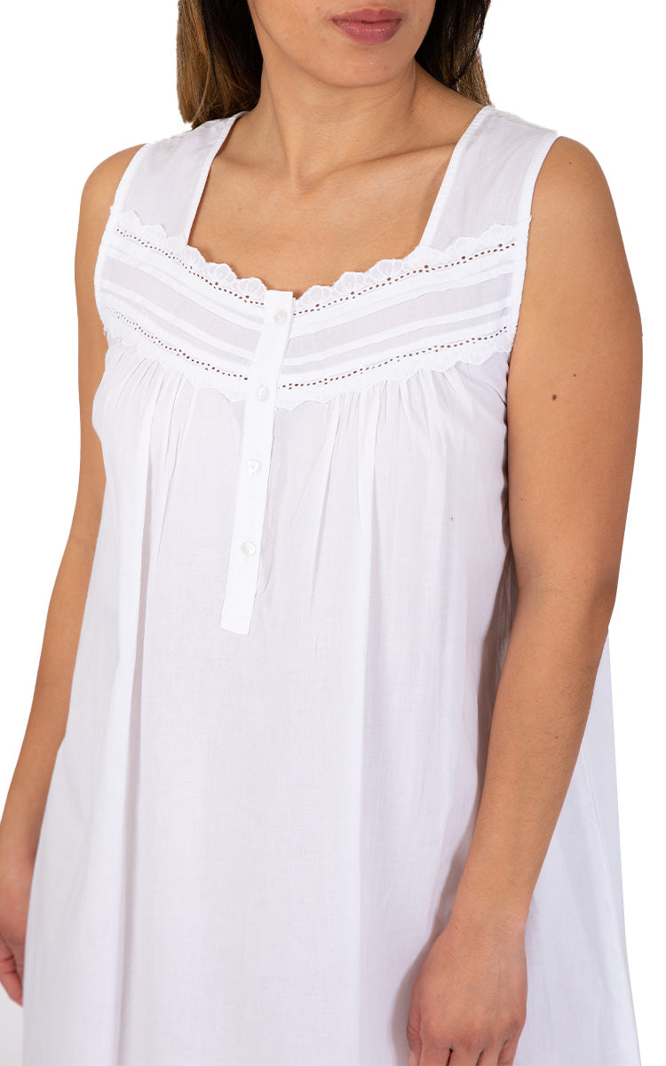 Classic white cotton nightie by french country Australia