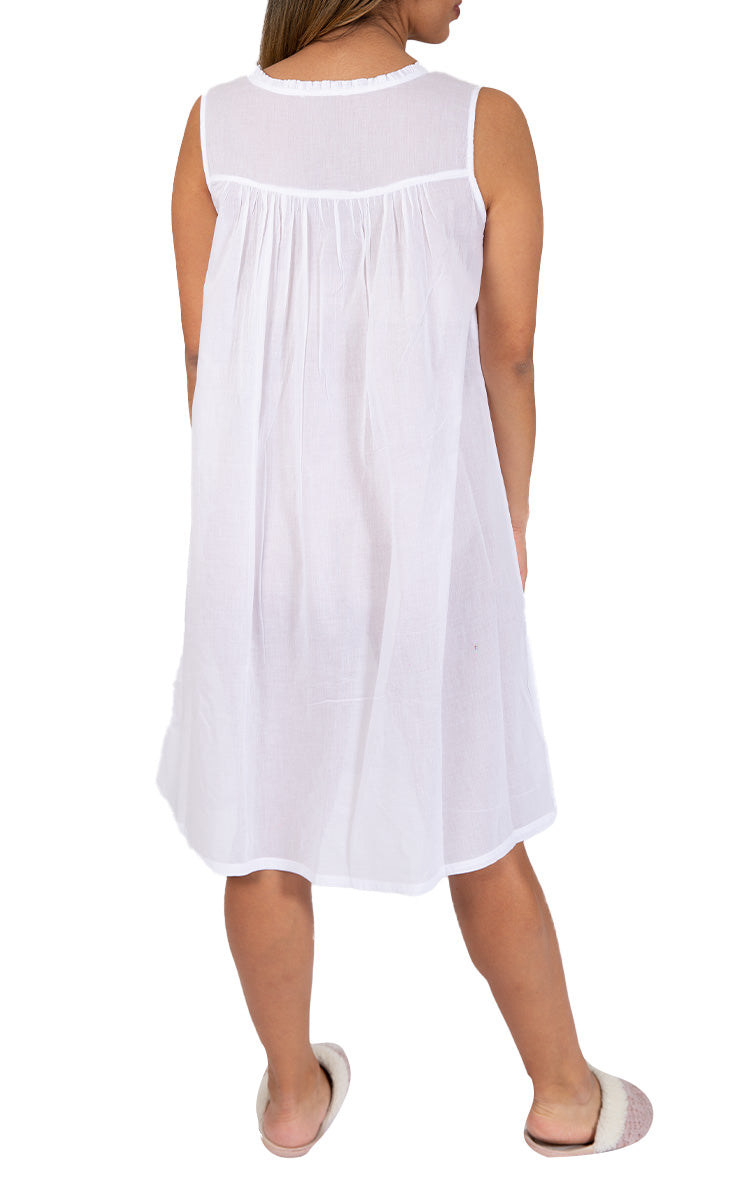 Classic white cotton nightie by french country Australia