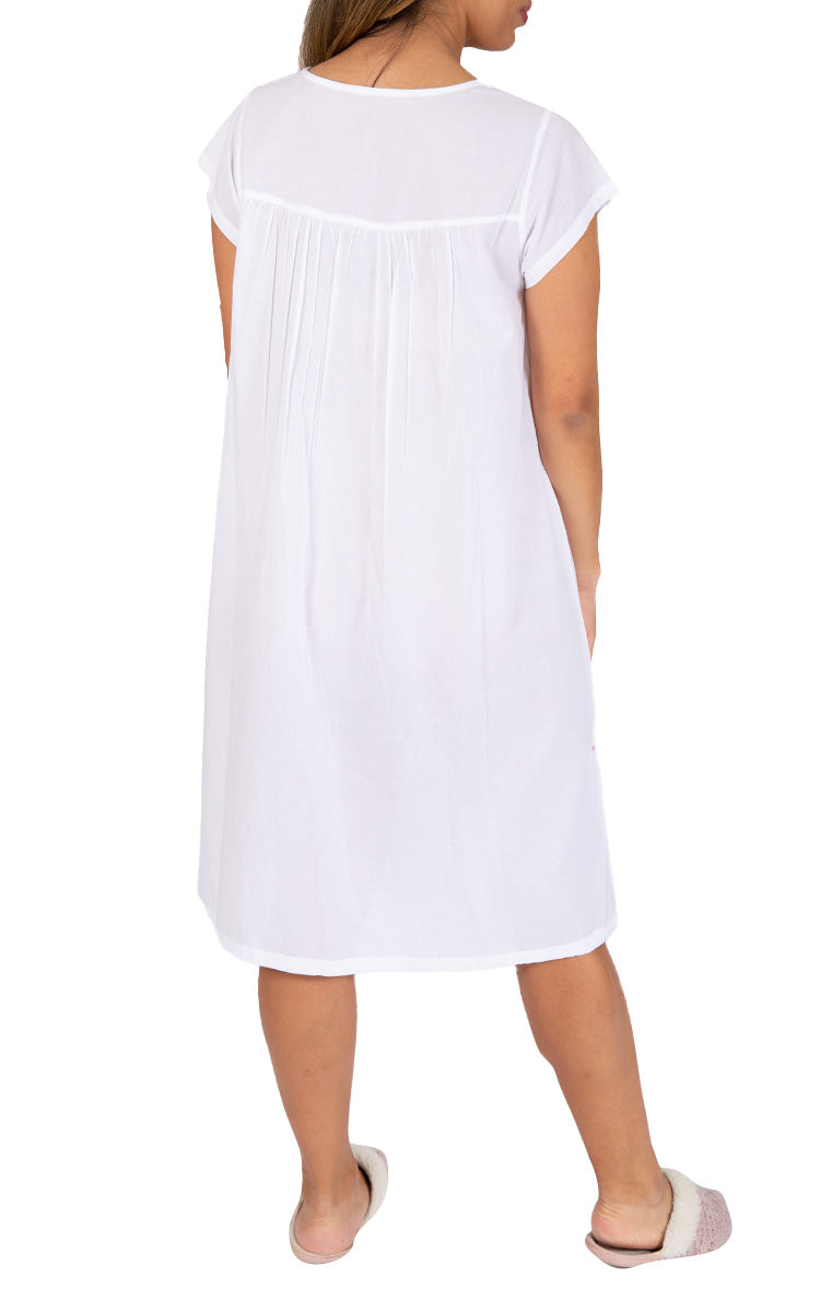 Classic white cotton nightie with cap sleeve from French Country Australia
