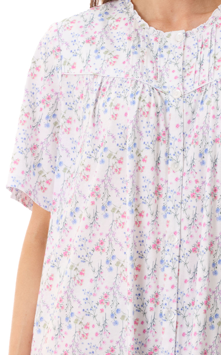 Givoni 100% Cotton Jersey Short Sleeve Brunchcoat In Biella 8LP28B