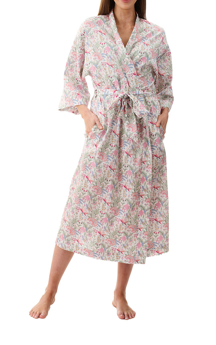 Givoni 100% Woven Cotton Robe In Viviene 6AC12V – natureswear