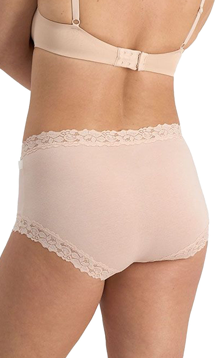 Jockey 94% Cotton Underwear Full Brief in Nude Parisienne