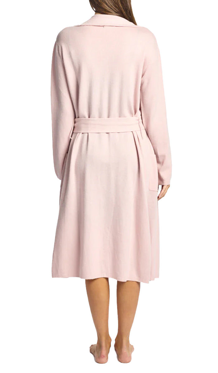 Love and Lustre Cashmere robe in blush for sales at natureswear australia