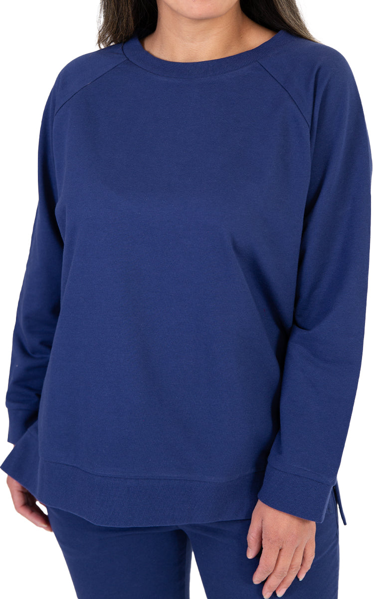 Love and Lustre cotton tracksuit in Navy sold online at natureswear for Australia and New Zealand