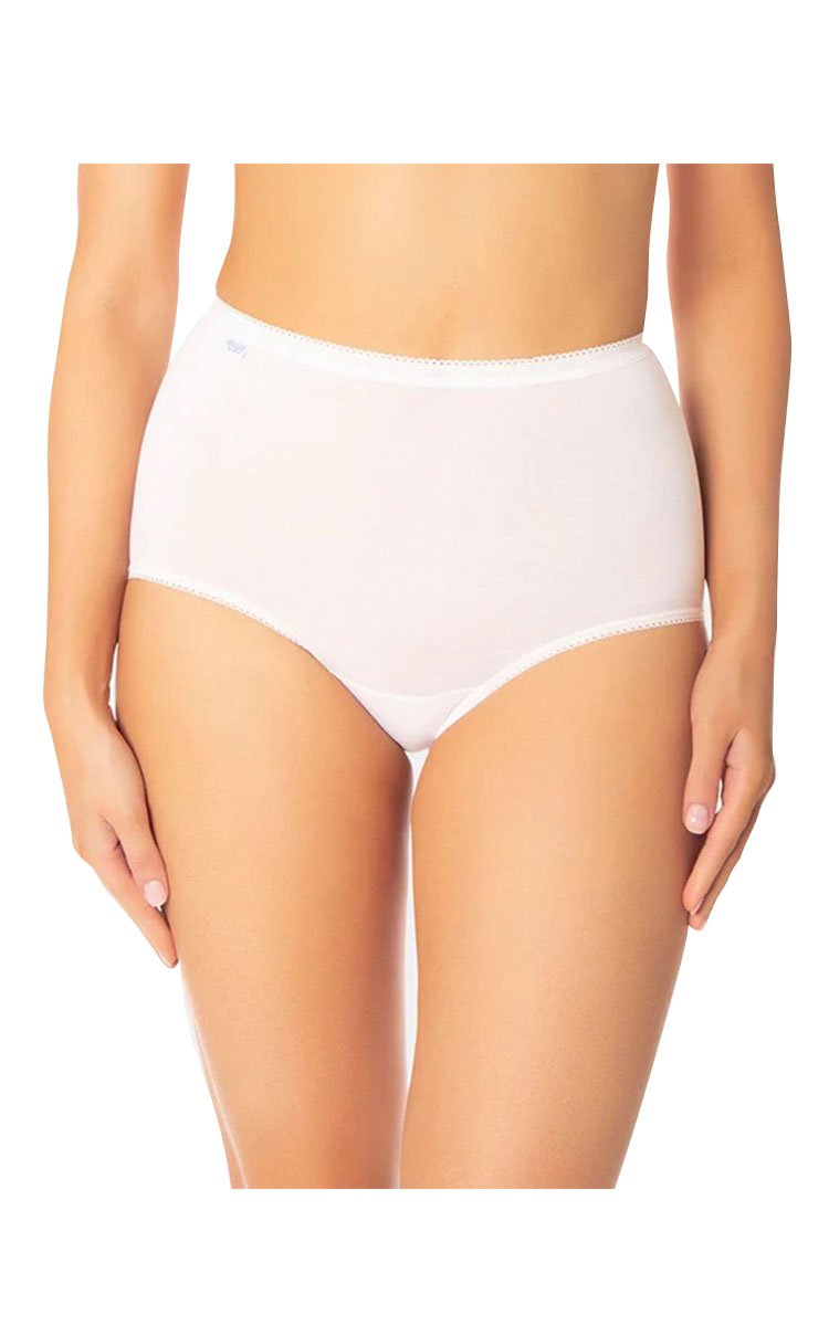 Triumph Sloggi Cotton 2 Pack Maxi Brief White natureswear Australia and New Zealand