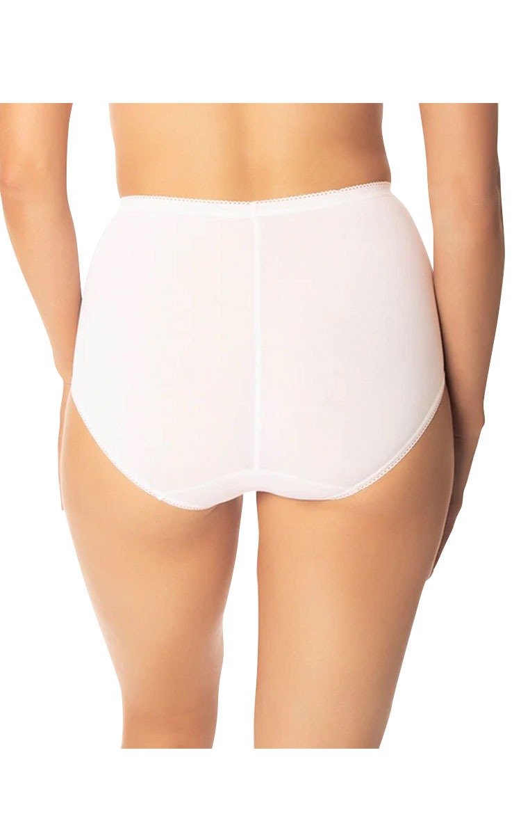 Sloggi 100% Cotton Underwear Maxi Brief 6 Pack in Nude, Black, White