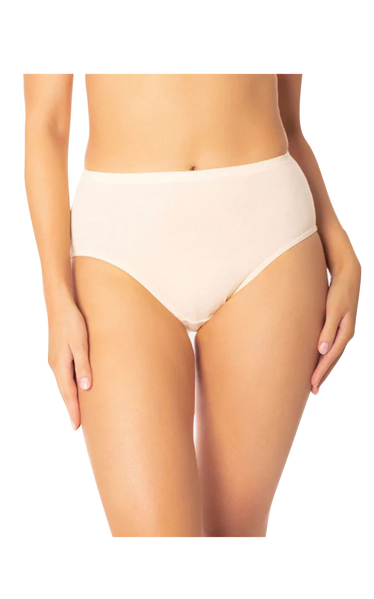 Sloggi 100% Cotton Underwear Hikini 4 Pack in Nude
