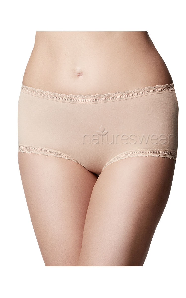 The Knicker Cotton Boyleg Brief Nude Australia and New Zealand Natureswear