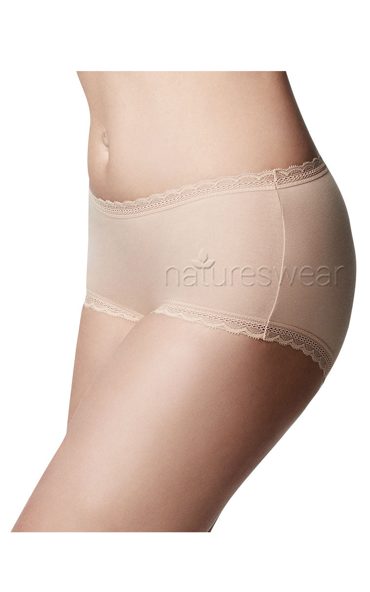 The Knicker Cotton Boyleg Brief Nude Australia and New Zealand Natureswear