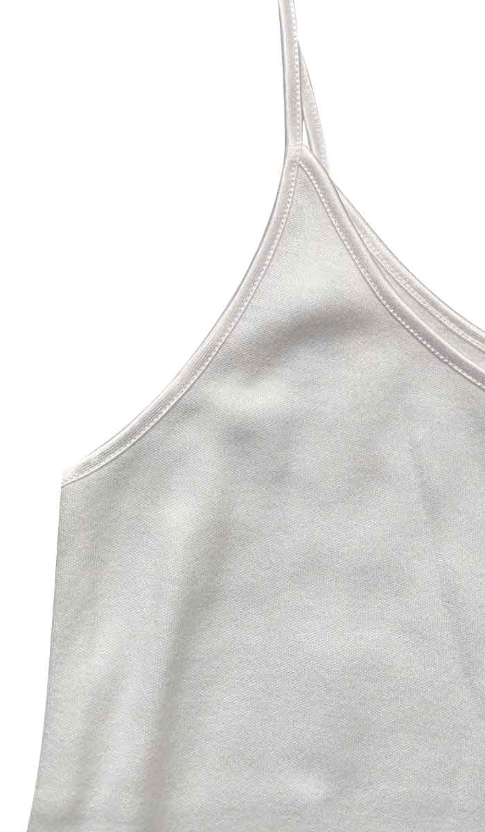 Emmebivi Winter Brushed Cotton Singlet in White 30811