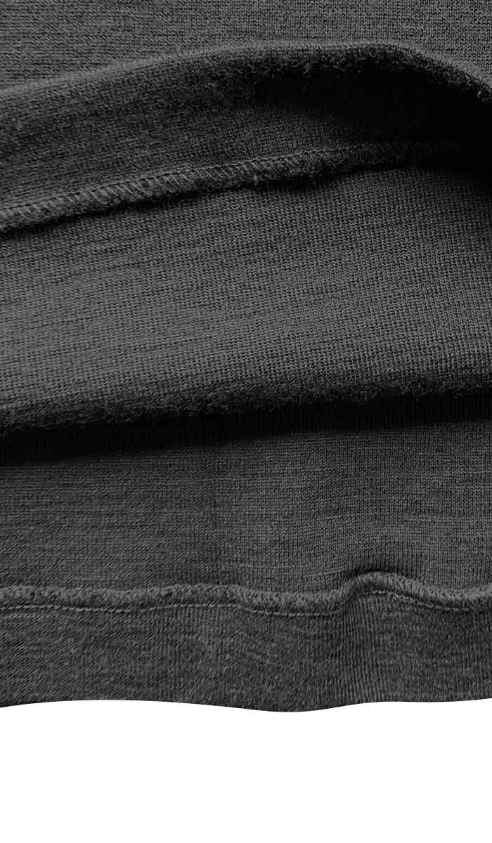 Emmebivi Lace Trim 85% wool and 15% Silk Singlet In Black 93061