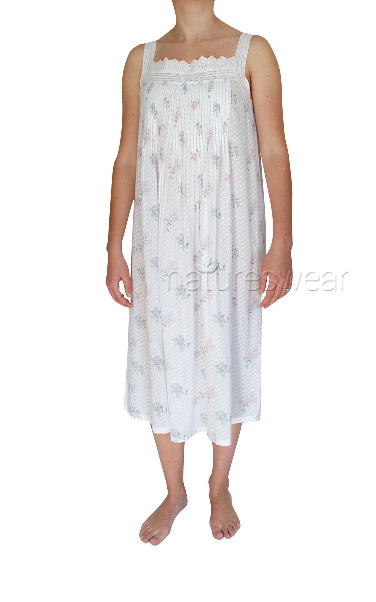 French Country Floral Strappy Nightgown FCT140V
