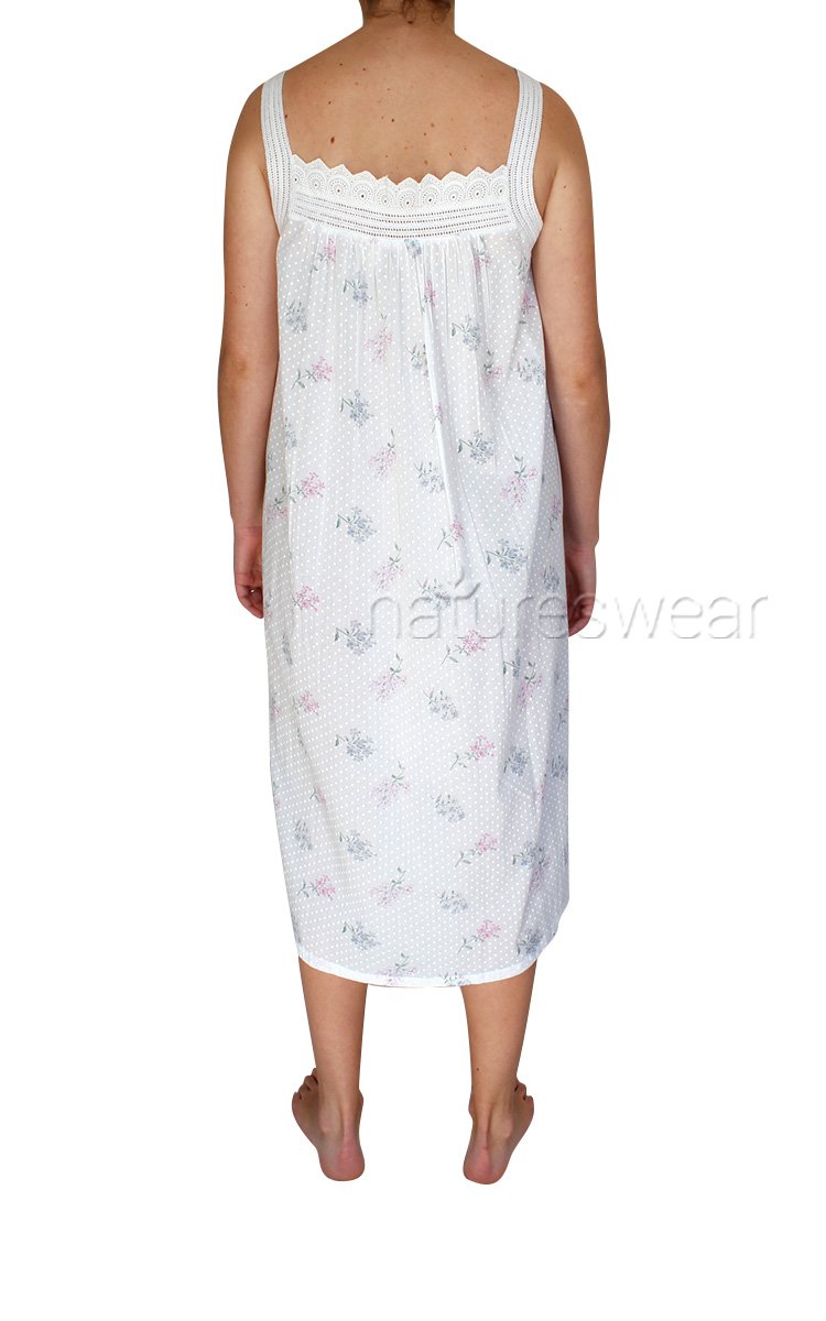 French Country Floral Strappy Nightgown FCT140V