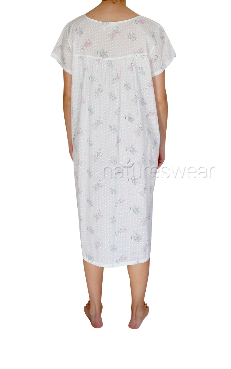 woman wearing French country sleepwear