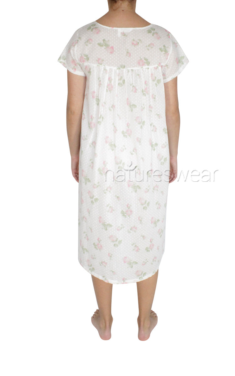French Country Rose Dot Cap Sleeve Nightgown FCW131V Australia and New Zealand Cotton Sleepwear