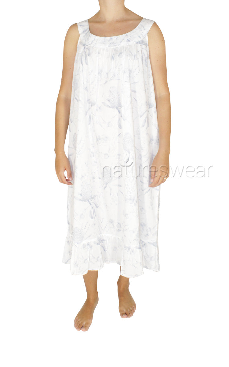 Woman wearing French Country summer nightie