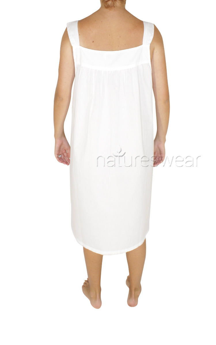 Woman wearing French Country summer nightie