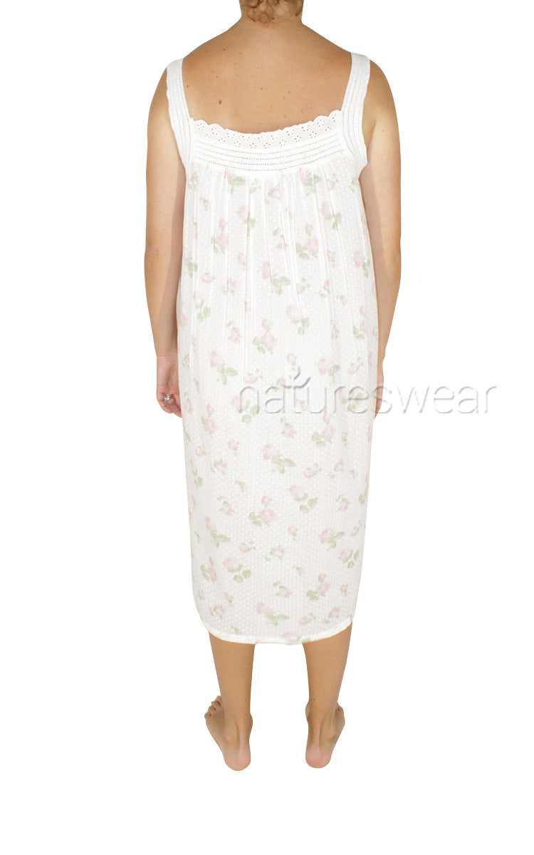 Woman wearing French Country summer nightie