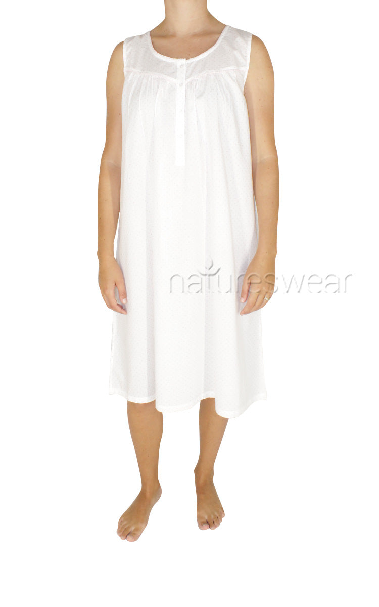 Woman wearing French Country summer nightie