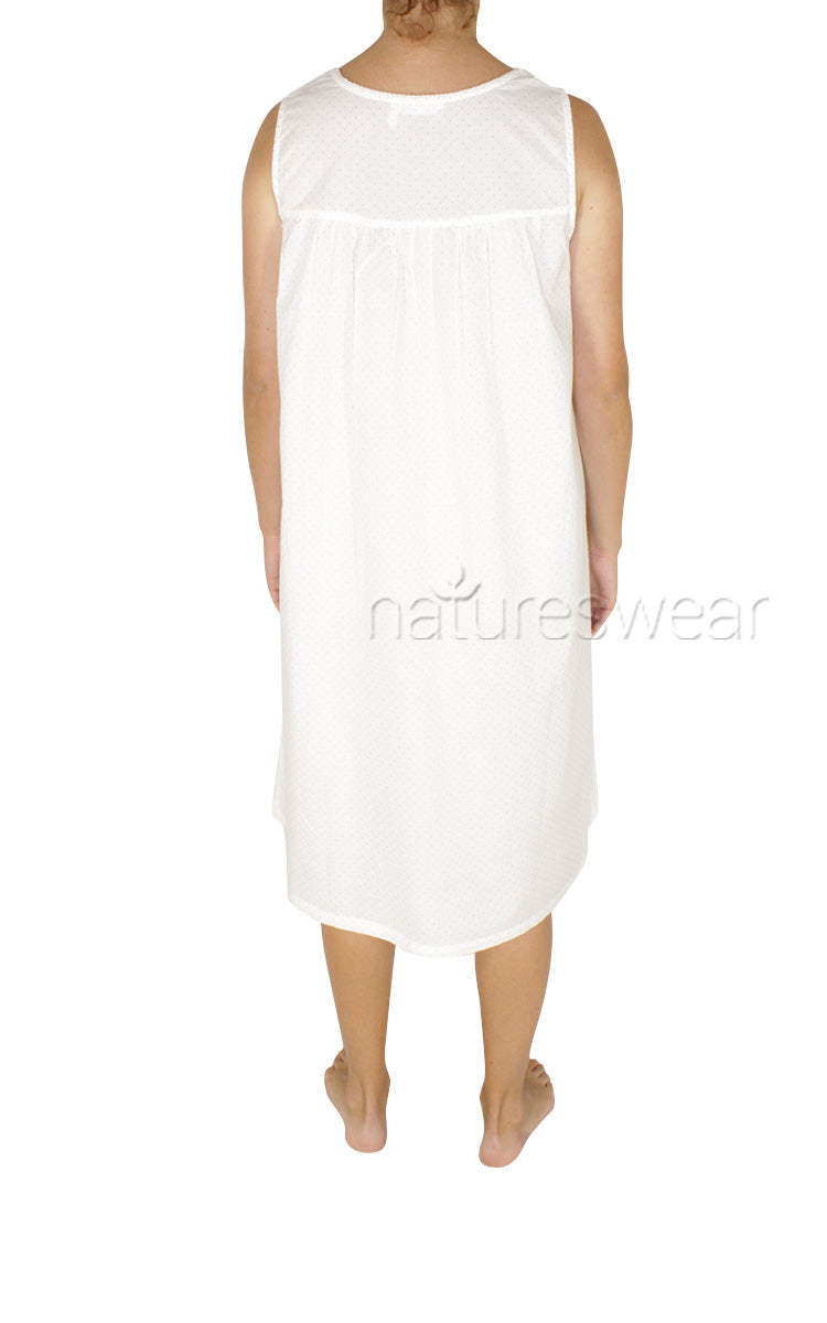 Woman wearing French Country summer nightie