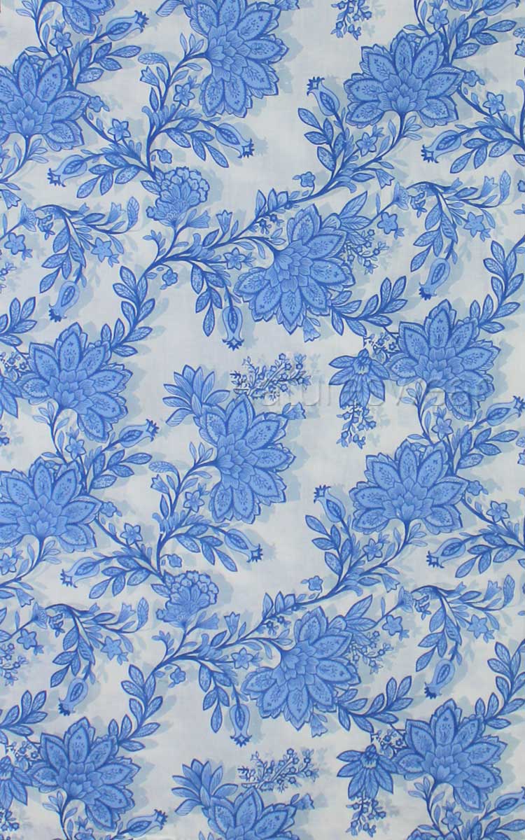 French Country cotton nightie fabric close up photo