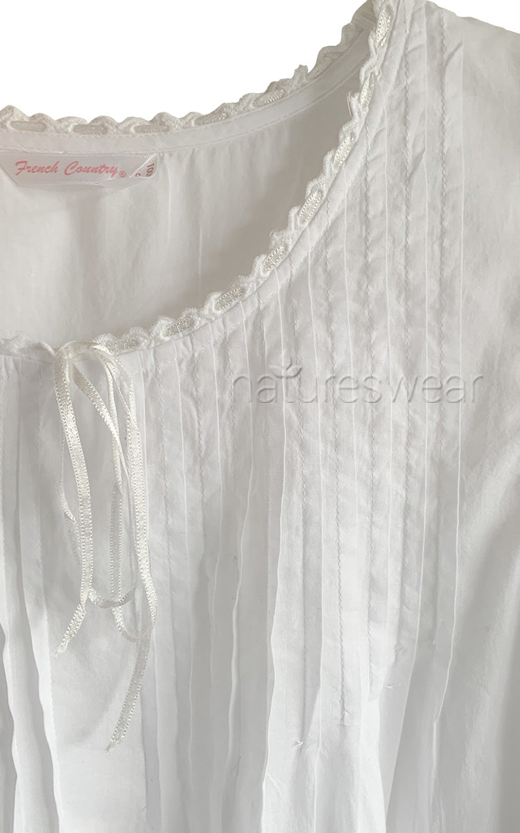 French Country cotton nightie close up photo of fabric