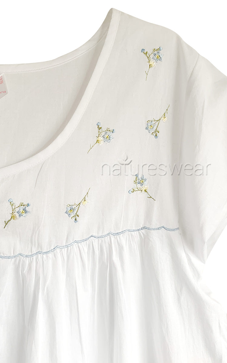 French Country cotton nightie close up photo of fabric