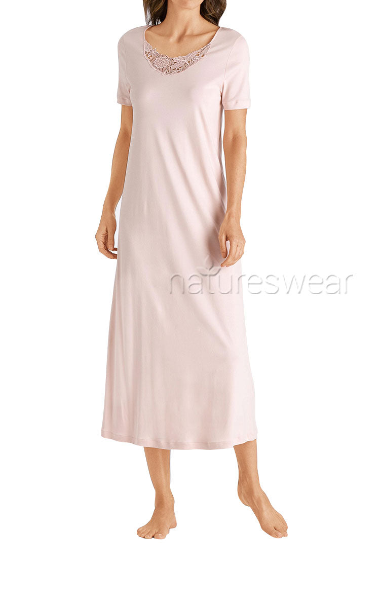 Hanro Flora Short Sleeve Nightgown