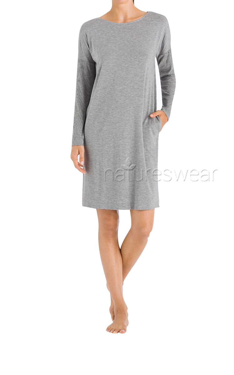 Hanro Natural Elegance Long Sleeve Nightgown