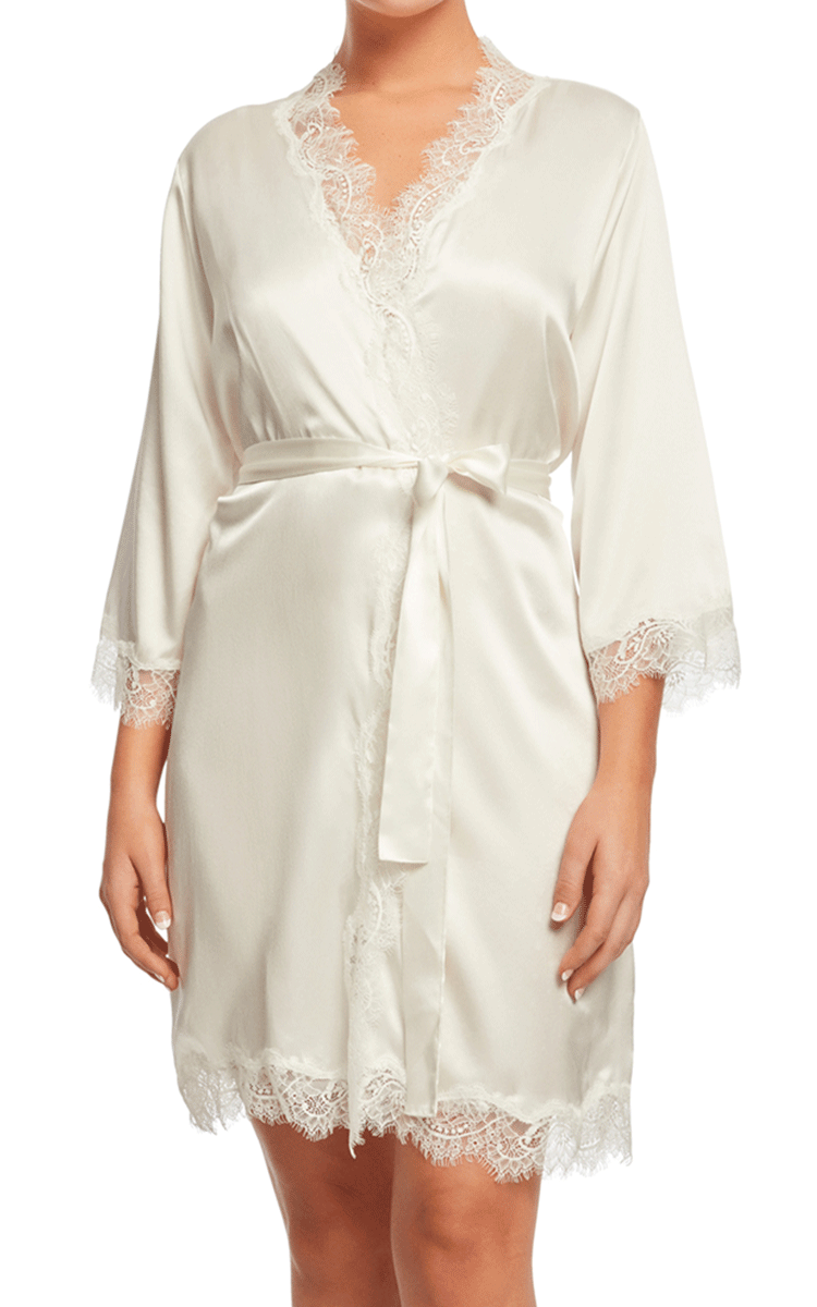 Sainted Sisters Silk Robe | Silk Ivory Robe Australia – natureswear