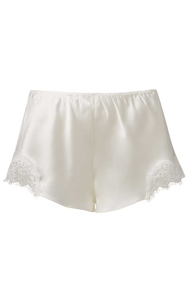 Sainted Sisters Silk French Knickers Ivory Style L27002