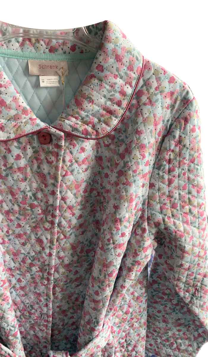 Copy of Schrank Long Sleeve Poly Cotton Robe in Pink Floral Print SK403