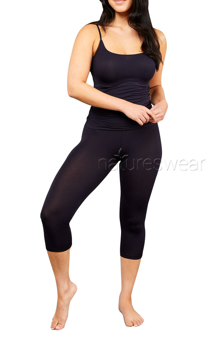 Tani 100% Modal Legging Capri Length in Black 89228